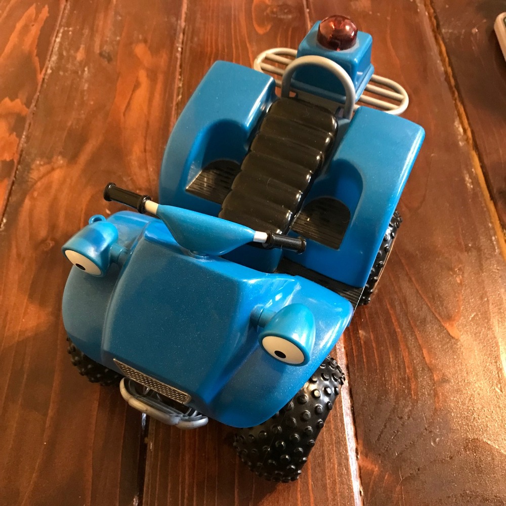 NOT WORKING Learning Curve Bob the Builder Scrambler Quad Bike Blue ATV Toy 2005